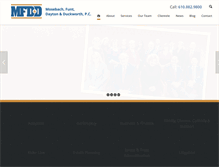 Tablet Screenshot of mfddlaw.com